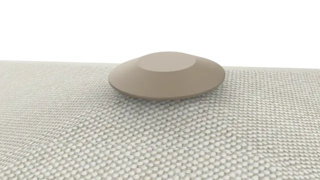 A close-up view of the wind vent cap on the peak of the Lycabattus offset umbrella's canopy, designed for enhanced stability in breezy conditions.